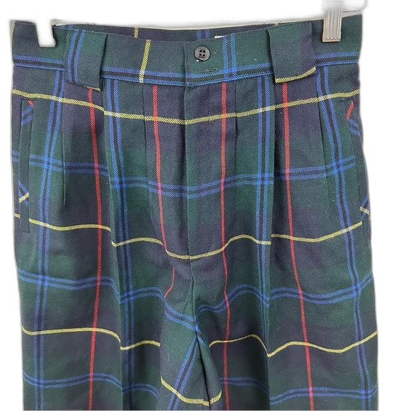 Greg Adams Vintage Plaid Tartan High Waisted Shorts NWT Size 8 - Picture 4 of 15